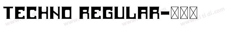 Techno Regular字体转换